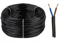 OMY kábel H03VV-F lankový 2x0,5 čierny 100M