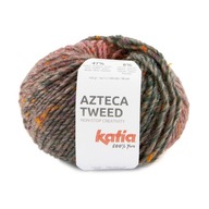 Katia Azteca Tweed 300 priadza koralovo zelená hnedá 4