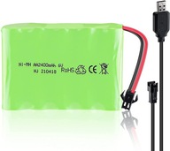 Ni-MH AA 6V 2400mAh dobíjacia batéria sm-2P RC USB