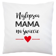 Najlepšia mama na svete Biely vankúš