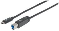 USB C-B M/M KÁBEL 2,0 m USB 3.0 SuperSpeed ​​​​čierne