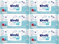 KINDII PURE WATER WIPERS 99% 6x60 6BAL