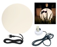 GLOBO GUĽOVÁ ZÁHRADNÁ LAMPA 30CM UZEMNENÁ pre LED E27 OUTDOOR IP44 UV FI300