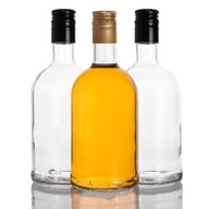 5x FĽAŠA TADEUSZ 500 ml NA BIMBER WHISKY JUICE TINKTÚRA VODKY + uzáver. dlhý