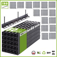 50x Obruba trávnika 58 HRANICA 1 meter + 150 kotiev