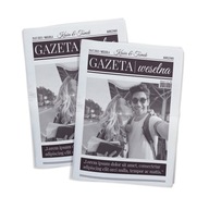 Elegantná ďakujem Gazeta Weselna za suvenír, 16 strán. 10 kusov