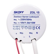 Zdroj pre fi60 ZOL15 box pre LED svietidlá 15W 10V