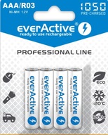 4x read-to-use batérie everActive 1050 R3 AAA