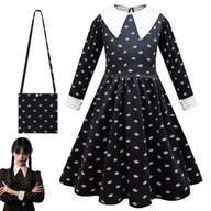 Wednesday Addams Outfit Šaty Cosplay Maškarné šaty