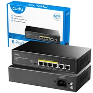 SWITCH POE SWITCH 4xPoE + 2xUp CUDY FS1006P / Switch PoE 4 porty + 2up