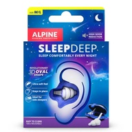 Špunty do uší na spanie ALPINE SleepDeep, veľkosť M/L, biele