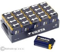 20 x batérie VARTA INDUSTRIAL 9V 6LR61 6F22