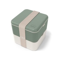 LUNCHBOX Natural Green Bento Square Monbento