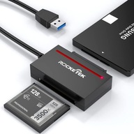 Rocketek Cfast USB 3.0 SSD, čítačka kariet HDD 2.5