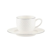 Porcelánová šálka na espresso 100 ml BARI PLATIN VILLA ITALIA