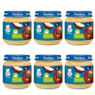 GERBER jablkový dezert 6x125g