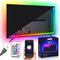 RGB USB 4M LED pásik pre TV TV LED Podsvietenie APLIKÁCIA DIAĽK