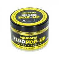 Nástraha plávajúce guličky Pop Up MikBaits Fluo Banán-Hruška 14 mm 150 ml