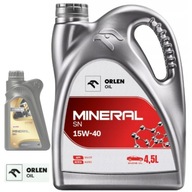 ORLEN MINERAL SN 15W-40 OLEJ 4,5l | LOTOS | API SJ/CF | ACEA A3/B3