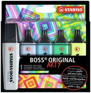 HIGHLIGHTER BOSS ORIGINAL ARTY 5 COLORS COOL..