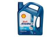 SHELL OIL 10W40 4L ADVANCE 4T AX7 / MOTOCYKLE