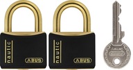 ABUS mosadzný visiaci zámok 2x 718/40 B Twin S