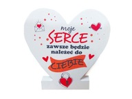 SOCHA MOJE SRDCE VALENTÍN BIELA ​​11x11cm