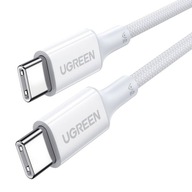 KÁBEL USB-C NA USB-C UGREEN 15268, 1,5 M 100 W BIELY