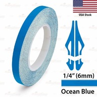 OCEAN BLUE 1/4" vinylový prúžok so špendlíkmi