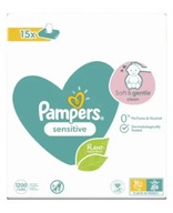 Pampers Sensitive obrúsky 15 x 80 kusov