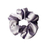 J. lila hodvábna scrunchie gumička do vlasov