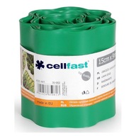 Cellfast vlnitá obruba trávnika 15 cm 9 m zelená