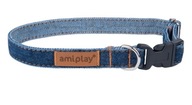 AMI PLAY DENIM NASTAVITEĽNÝ GOLIER PRE PSA 20-35cm S