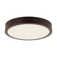 Okrúhle LED stropné svietidlo, imitácia dreva, 24W wenge IDEUS