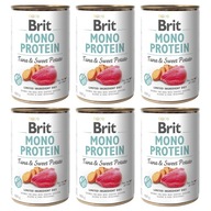 Brit Mono Protein Tuna & Sweet Potato mokré krmivo pre psov 6x400g