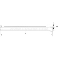 UV ODOLNÝ KABELOVÝ VIAZAČ (ČIERNA) D=610mm Š=9mm /100 ks. 1 balenie ERGOM