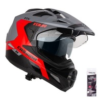 MOTOCYKLICKÁ PRILBA CASSIDA Spectre FLU/RED PINLOCK L