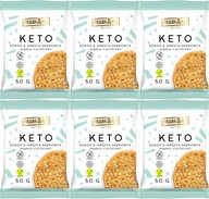 KETO kokosové kešu sušienky 50g FRANK&OLI x6