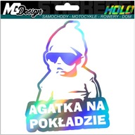 Nálepka na okno AGATKA V AUTE HOLOGRAM