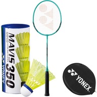 BADMINTONOVÁ RACKETA YONEX B4000 ALU MINT badmintonová raketa + loptičky x3