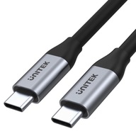 Unitek C14091ABK USB kábel USB-C - USB-C M/M 5Gbps, 4K@60Hz, 20V/2A, 2m