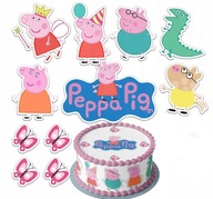 Jedlý cukor Ozdoby na tortu Postavičky PEPPA PIG 13ks REZ