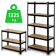 KOVOVÝ SKLADOVÝ REGÁL 180x90x40 Pivnica SILNÝ 5 POLIC DIELNA 265KG