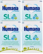 HUMANA SL EXPERT BEZLAKTÓZOVÉ MLIEČNE BIELKOVINY SÓJOVÉ 4x650g 4BAL.