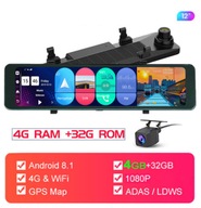 4G auto DVR diaľkový monitor GPS navigačné zrkadlo