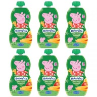 Bobovita Mousse jablko, mango, pomaranč 6m+ 6x100g