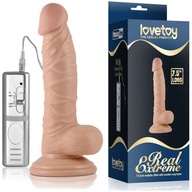 Vibrátor dildo s prísavkou Realistic Artificial Member 3 vibračné režimy