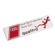 ZNAK ODZNAK AUDI QUATTRO HLINÍKOVÝ JAŠTER