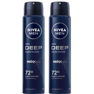 NIVEA MEN Pánsky antiperspirant Hlboký sprej 2x250ml