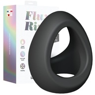 Black FLUX RING erekčný krúžok na penis a semenníky, Love to Love